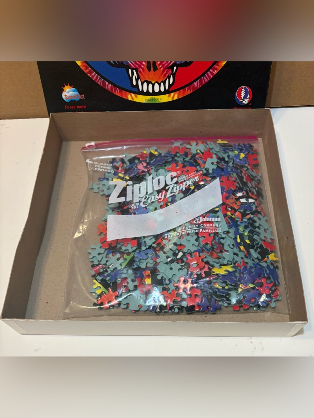 Rare Disc. 2003 Grateful Dead "Steal Your Face" Logo 500 Piece Puzzle, Complete - Picture 10 of 14